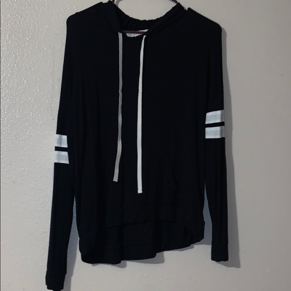 black, pink republic long sleeve with hood